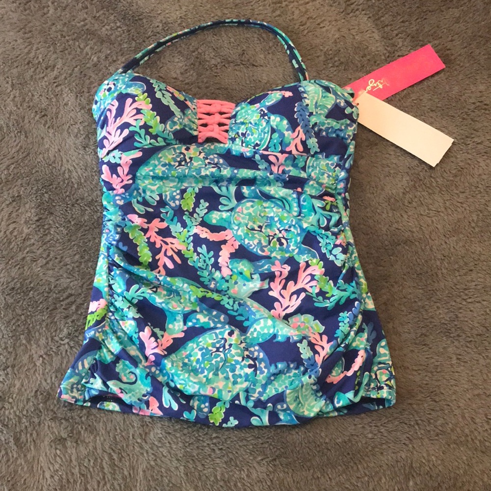 NWT Lilly Pulitzer Swim Top Tankini Size 0